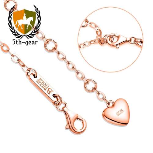 Billie Bijoux 925 Sterling Silver Infin/ity Bracelet Womens Rose Gold Best Deals & Coupons in America